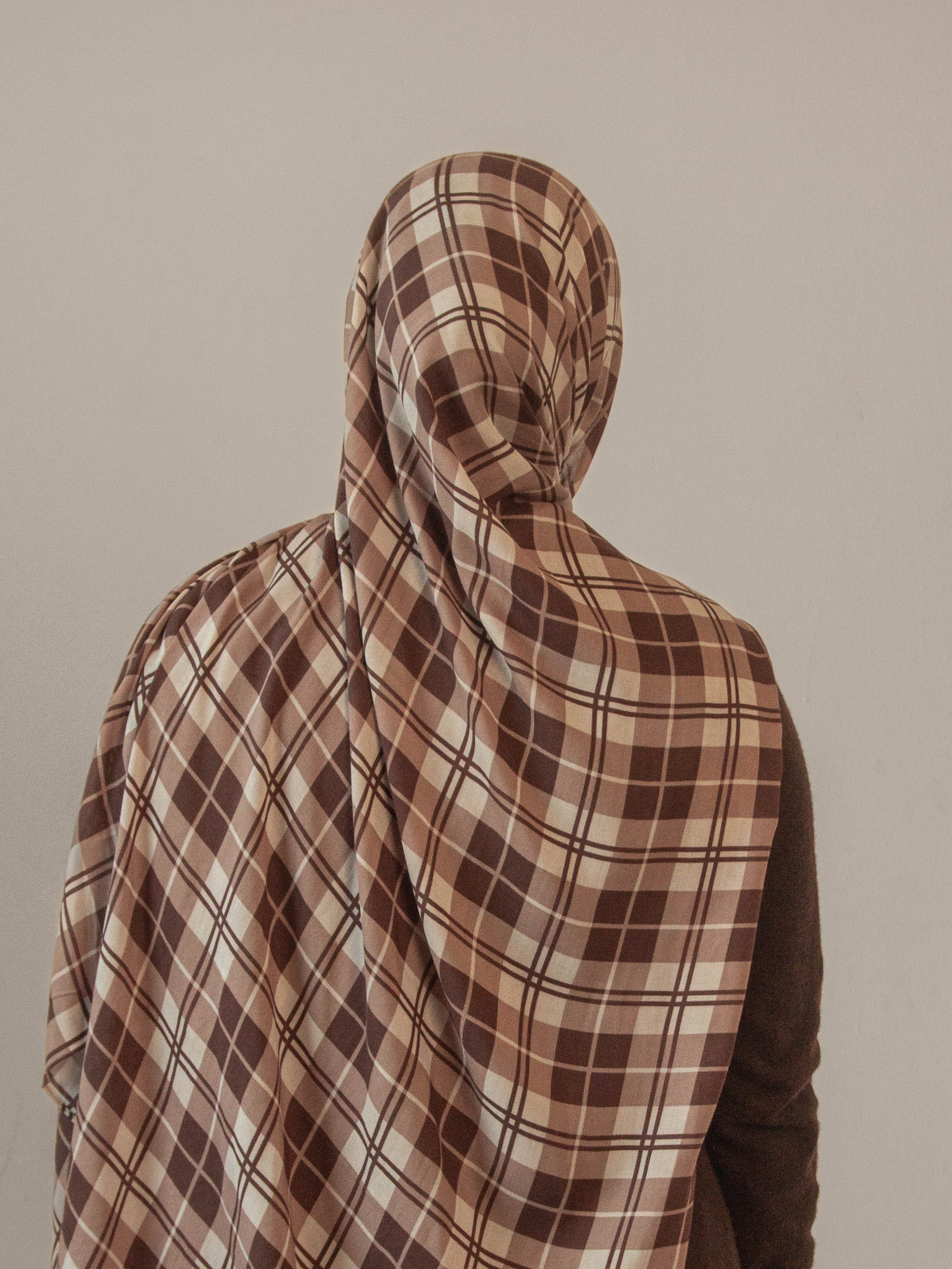 Toasted Plaid Modal Hijab