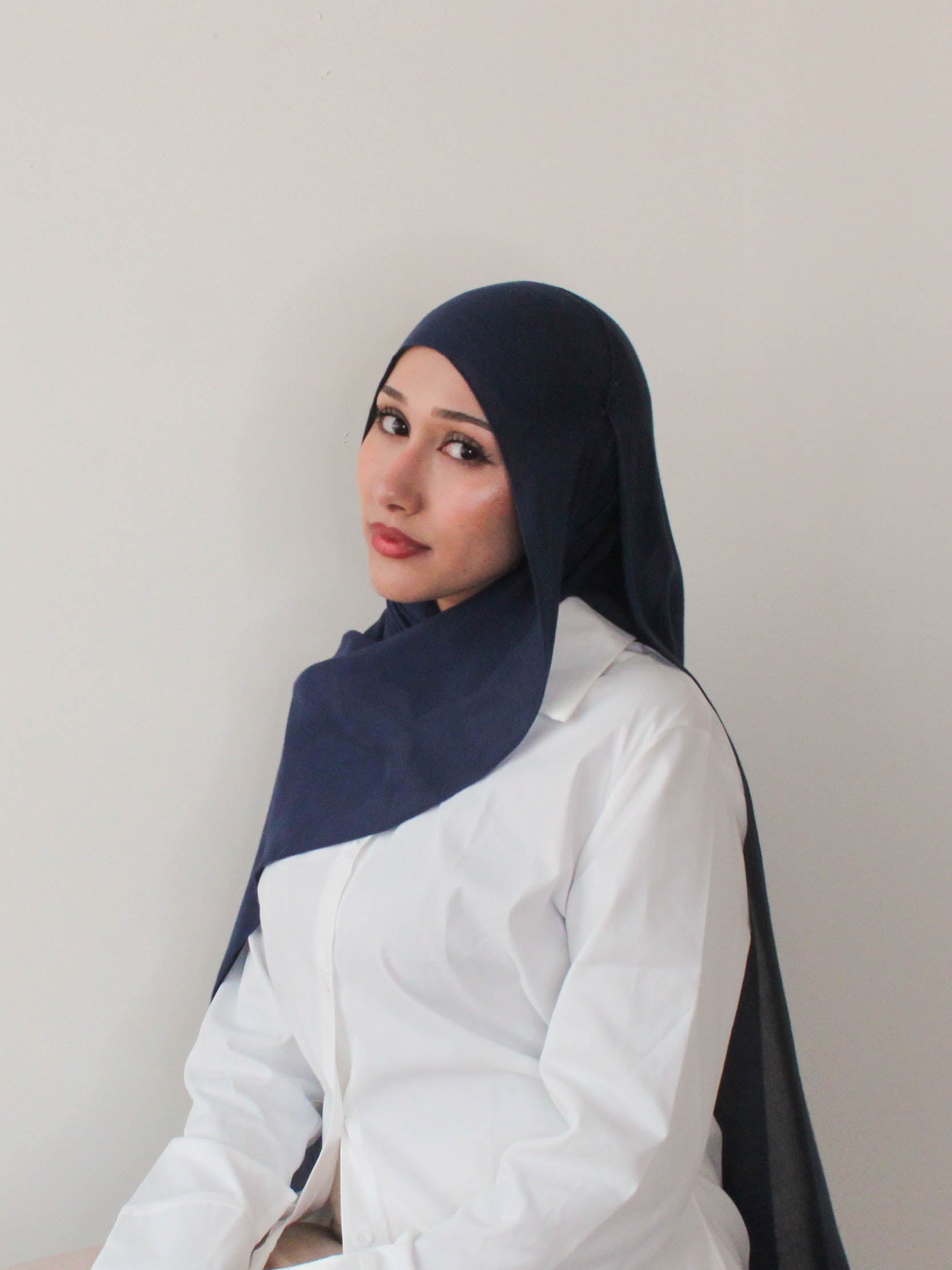 Mediterranean Blue Modal Hijab