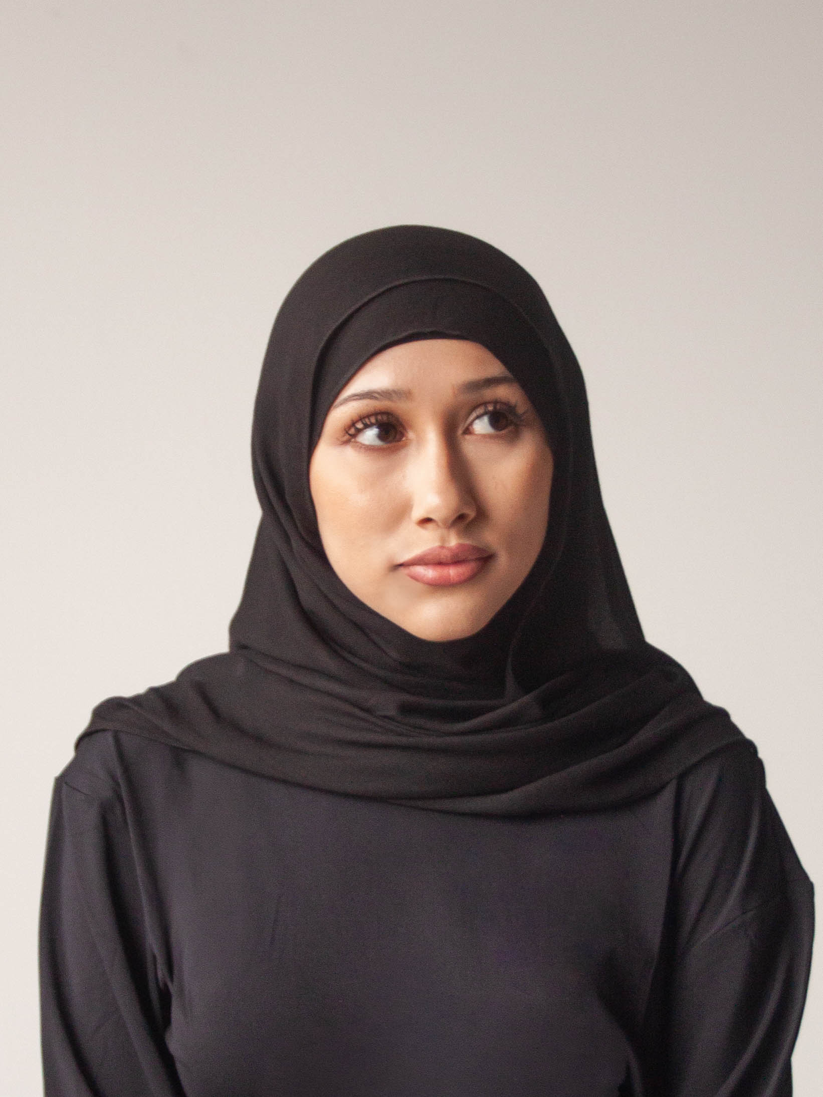 Black Kohl Modal Hijab